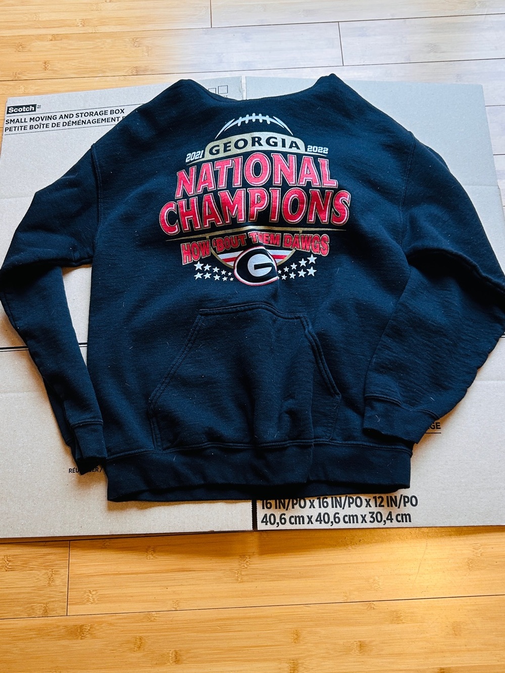 Georgia Bulldogs National Champions Crewneck Sweatshirt - Black & Red